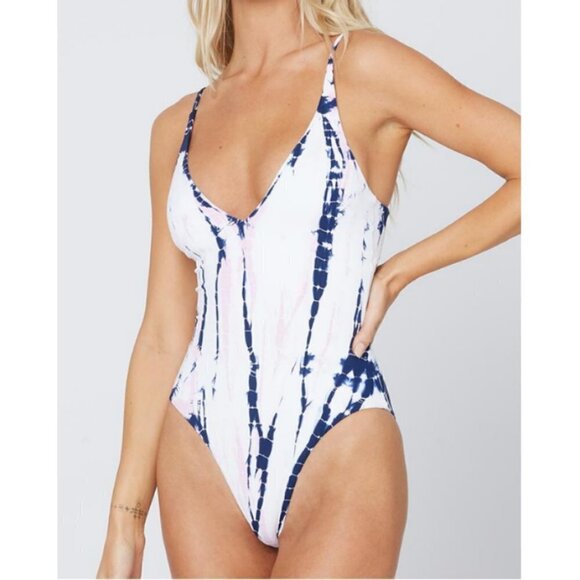 💕L*SPACE💕 Liberty Tie Dye Gianna One Piece Swimsuit 12 NWOT - Picture 6 of 13